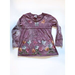 Purple Tye Die Butterfly Shirt 2T